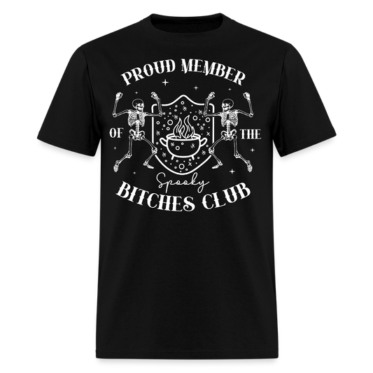 Proud Member Spooky Skeleton T-Shirt - black