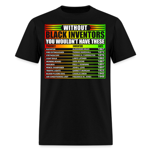 History Of Black Inventors T-Shirt - black