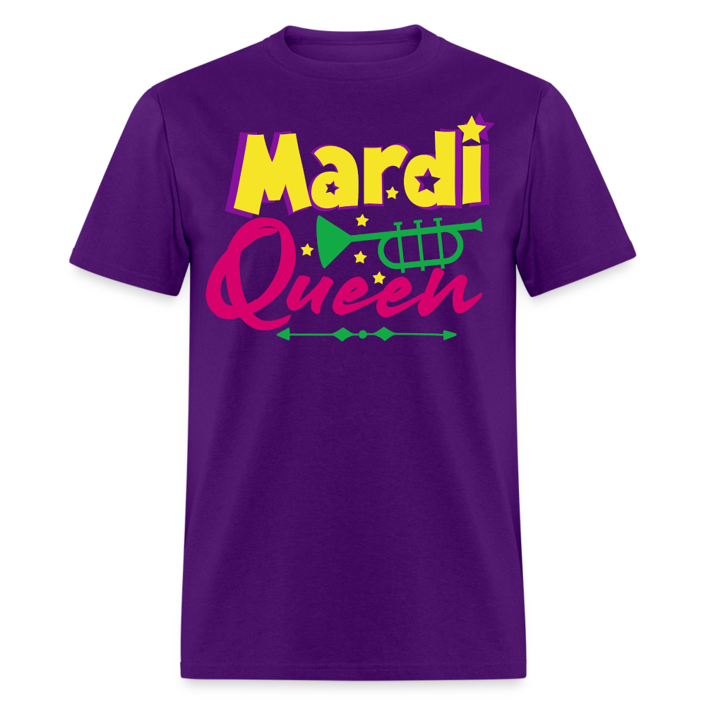 Mardi Gras Queen Shirt For Women Festival T-shirt - purple