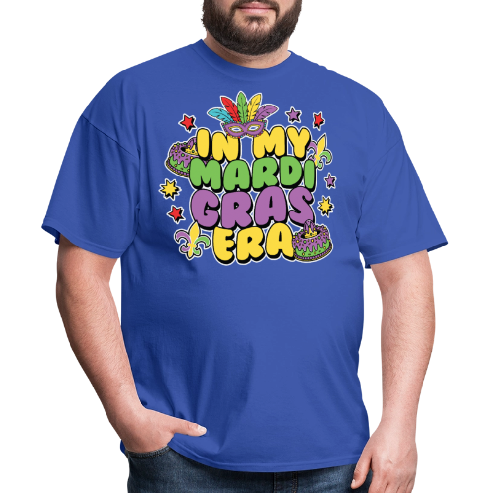 In My Mardi Gras Era Tee For Festival Goers Colorful Mardi Gras Party T-shirt - royal blue