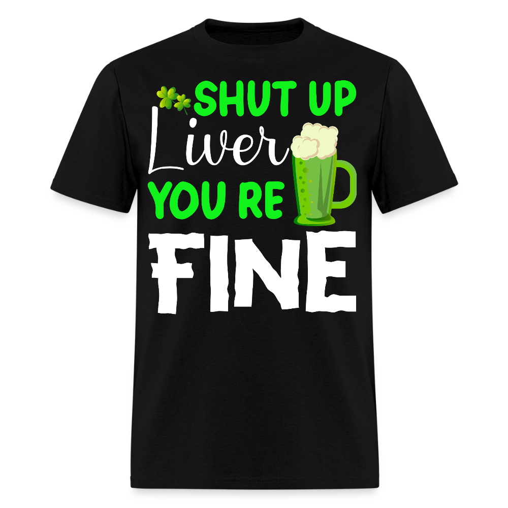 Funny St Patrick’s Day Beer Drinking T-shirt - black
