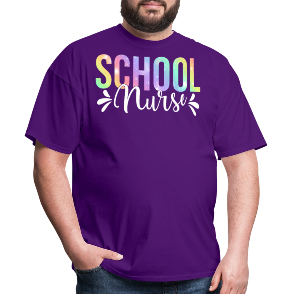 School Nurse Appreciation Gifts Back to School T-shirt - purple