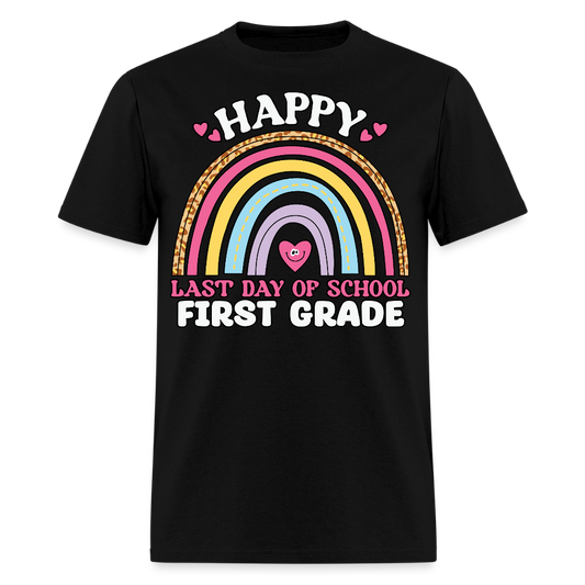 Happy Last Day Of School Tee End Of School Year T-Shirt - black