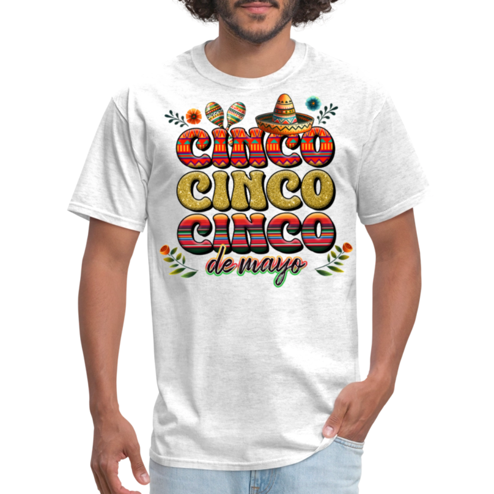 Mexican Fiesta Clothing For Cinco de Mayo Unisex T-shirt - light heather gray