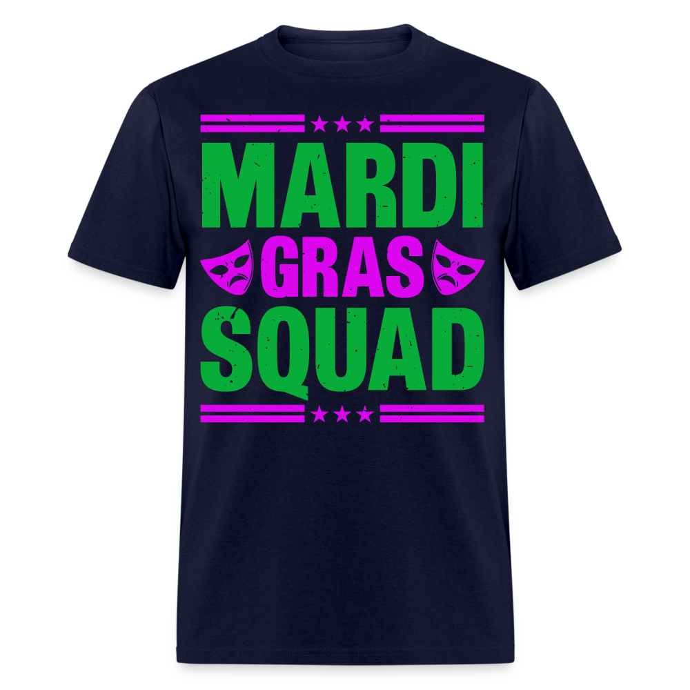 Mardi Gras Squad Shirt for Groups New Orleans Festival T-Shirt - navy