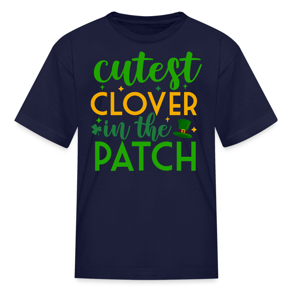 Cutest Clover In The Patch Kids T-shirt - navy