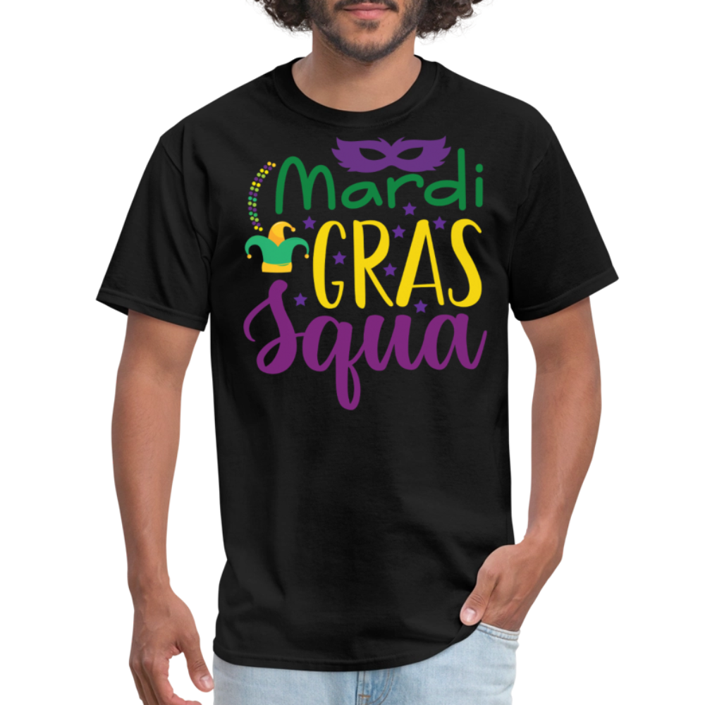 Mardi Gras Squad shirts For Groups New Orleans Party T-Shirt - black