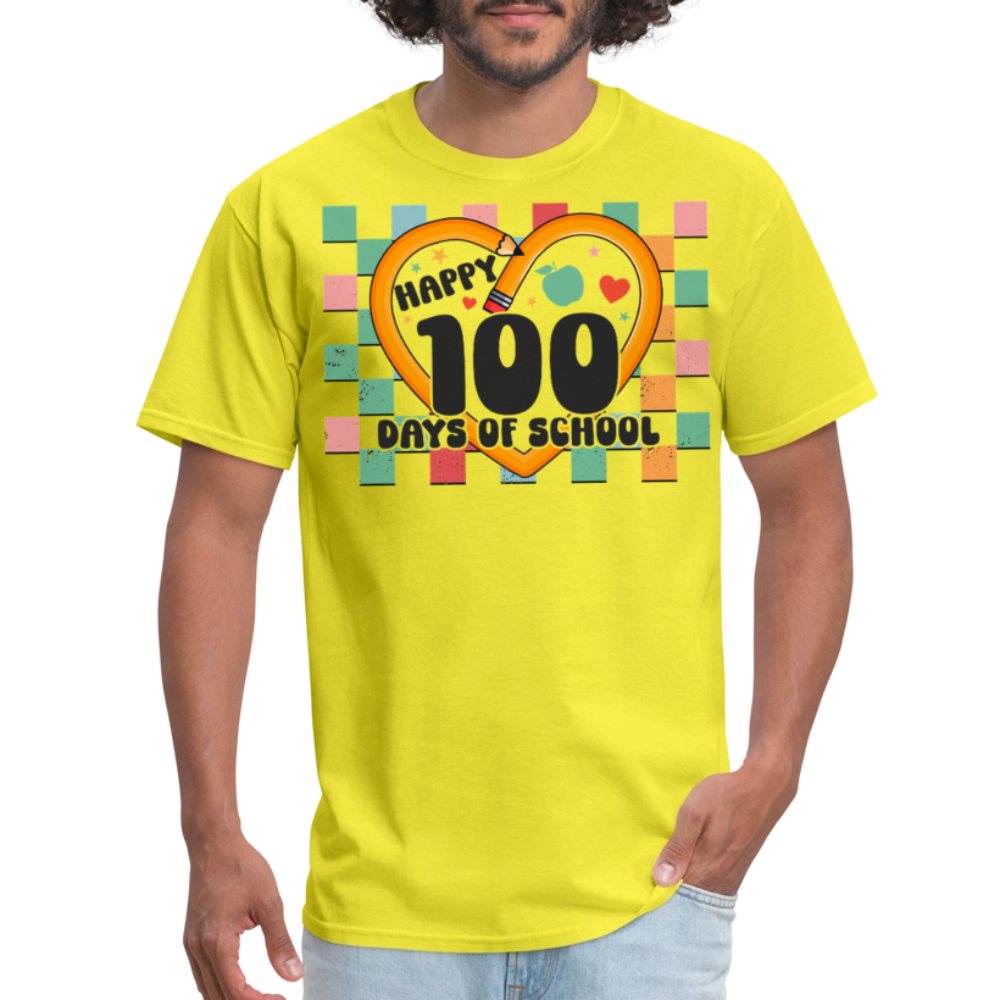 100 Days of school Shirt For Teachers Unisex Tee - yellow