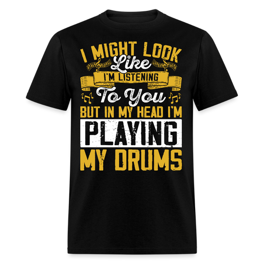 Cool gifts for Drummers T-shirt - black