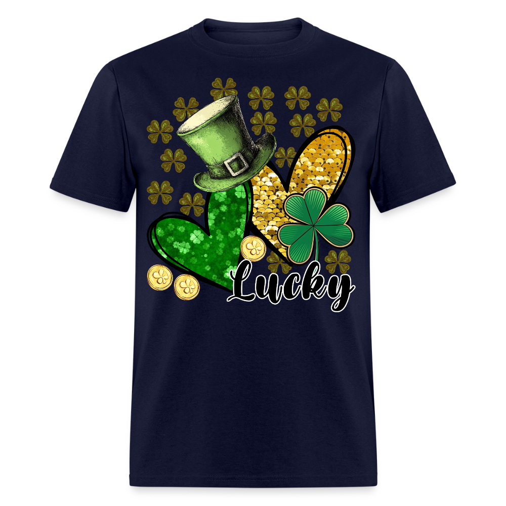 St Patrick’s Day Lucky Charm T-shirt - navy