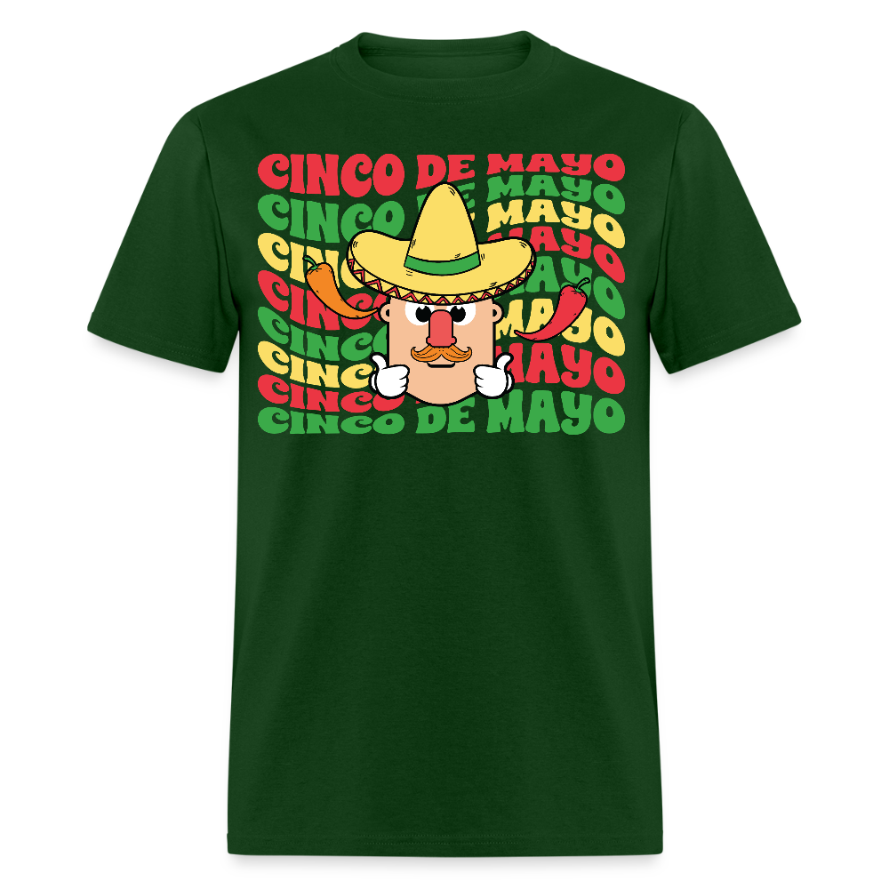 Cinco De Mayo Fiesta Tee Funny Mexican Party T-shirt - forest green