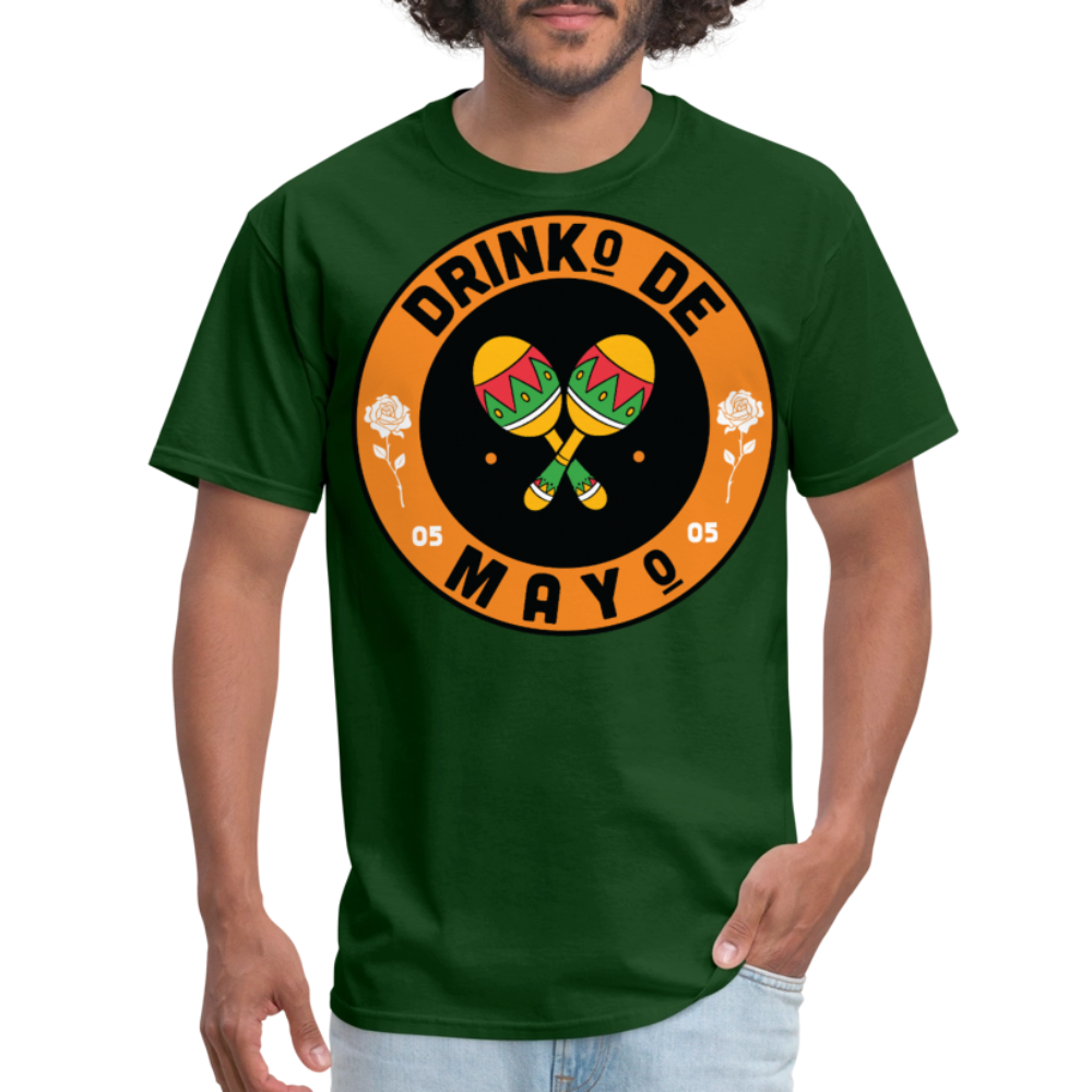 Drinko De Mayo Party Outfit Cinco De Mayo Drinking T-shirt - forest green