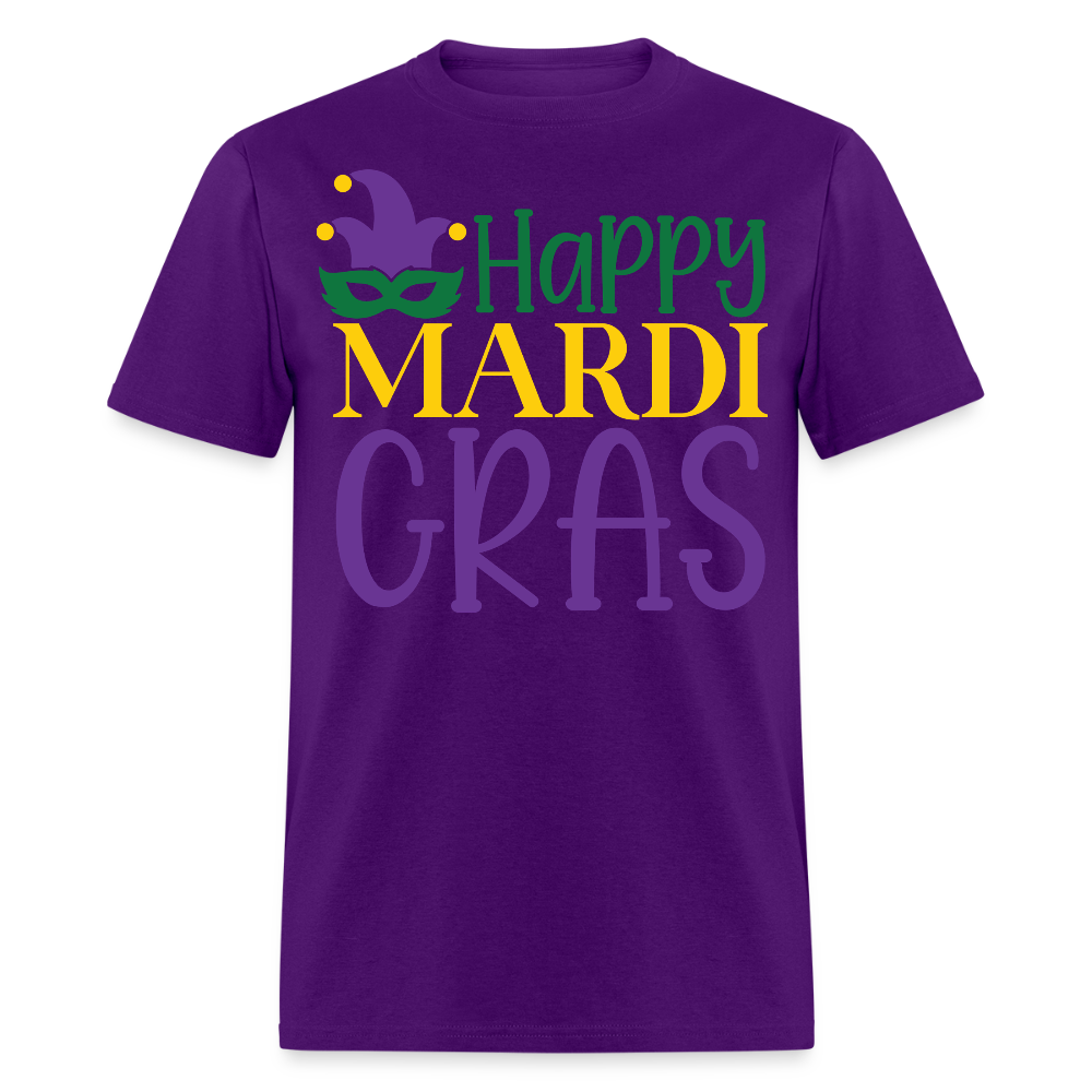 Funny and Stylish Mardi Gras Festival Unisex T-shirt - purple