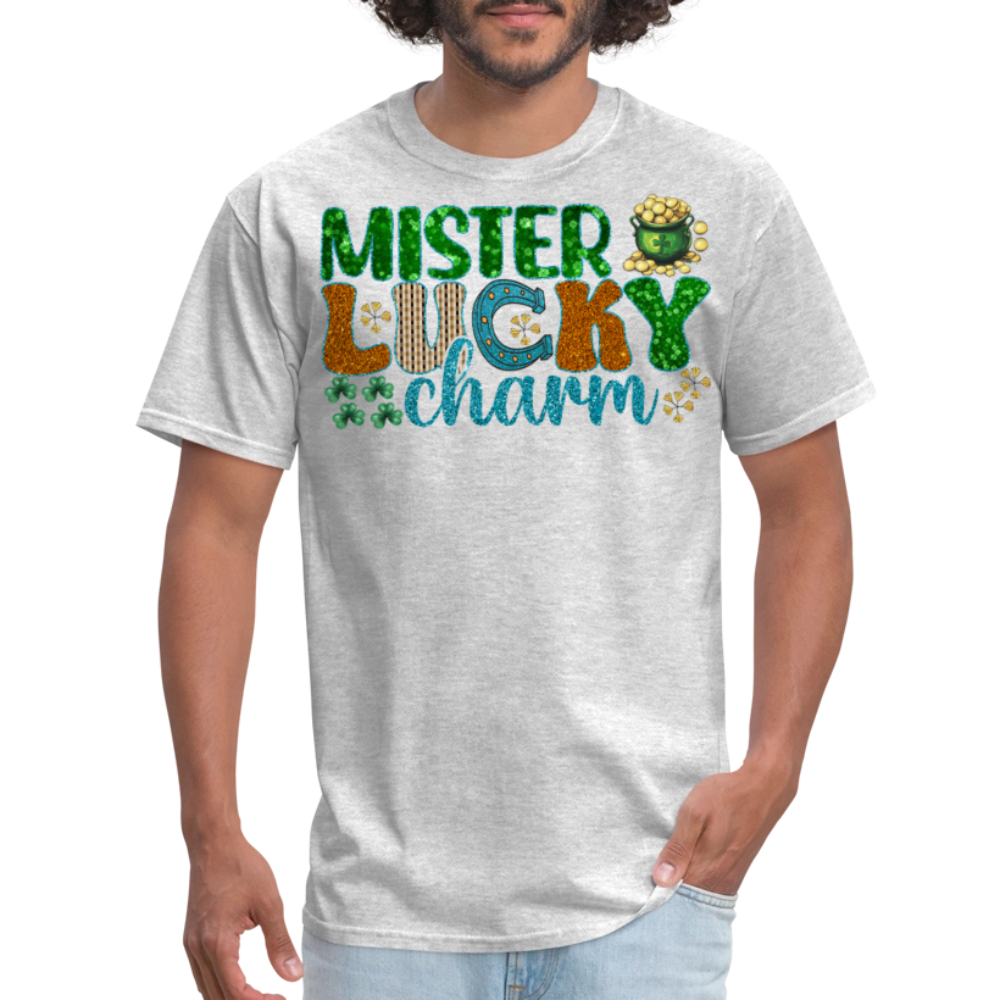 Mister Lucky Charm St Paddy’s Day T-shirt - heather gray