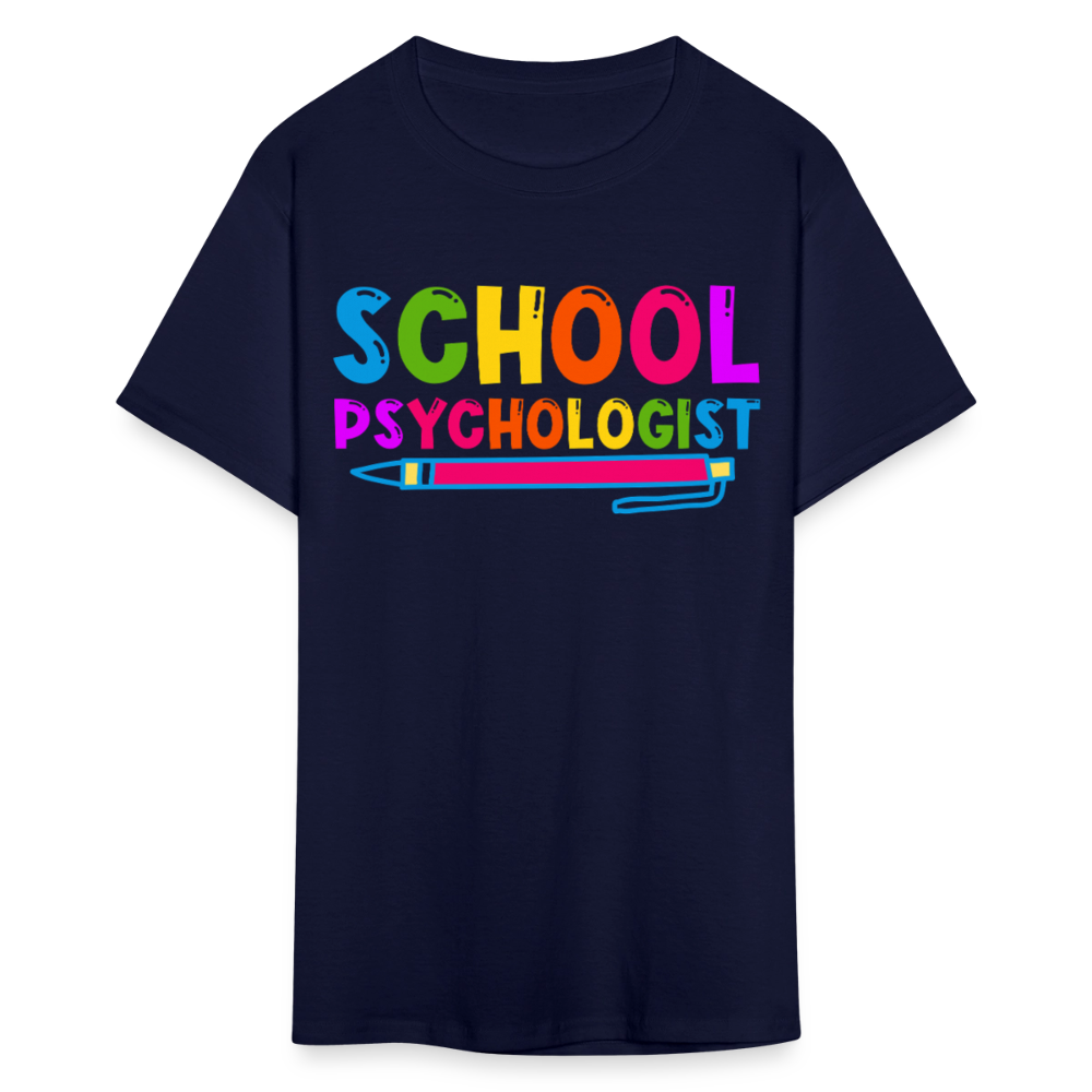 Best Gifts For School Psychologists Mental Health Unisex T-Shirt - navy