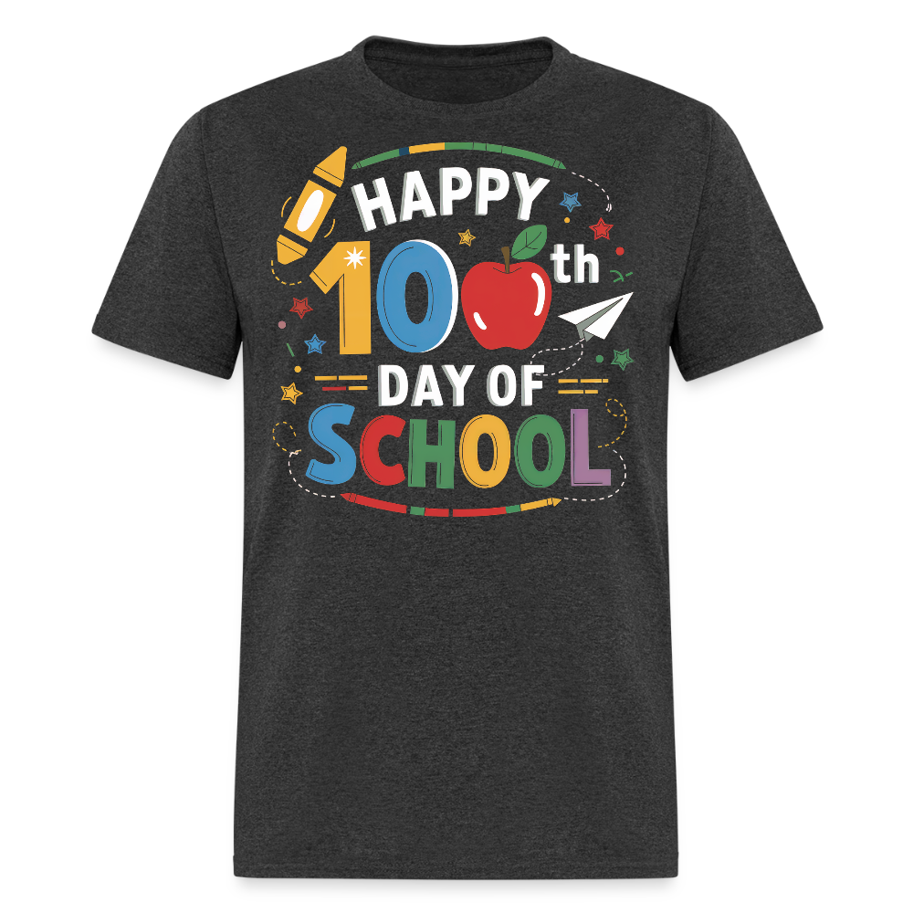 100th Day of School Tee Teacher Gifts School Celebration Unisex Classic T-Shirt - heather black