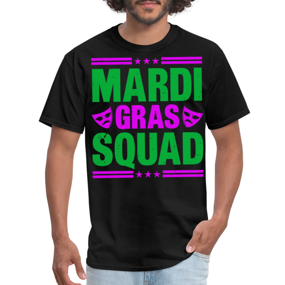 Mardi Gras Squad Shirt for Groups New Orleans Festival T-Shirt - black