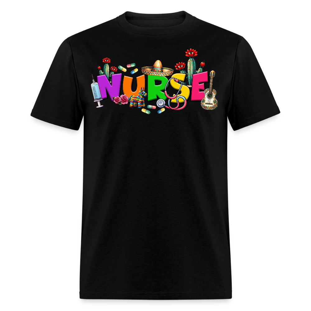 Cute Nurse Gift For Mexican Nurses T-shirt - black