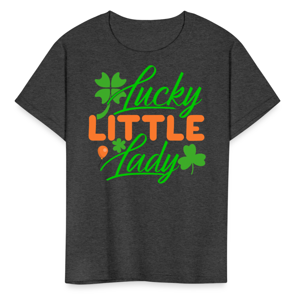 Lucky Charm Toddler Outfit For St Patrick’s Day T-shirt - heather black