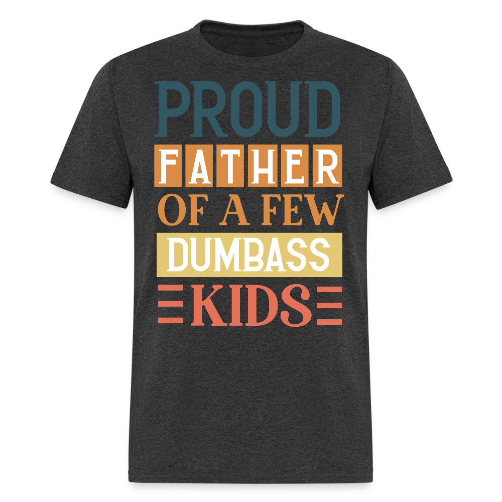 Dad Joke Proud Father Novelty T-shirt - heather black