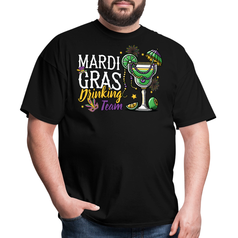 Best Mardi Gras Gifts For Drinkers Mardi Gras Drinking Team T-shirt - black