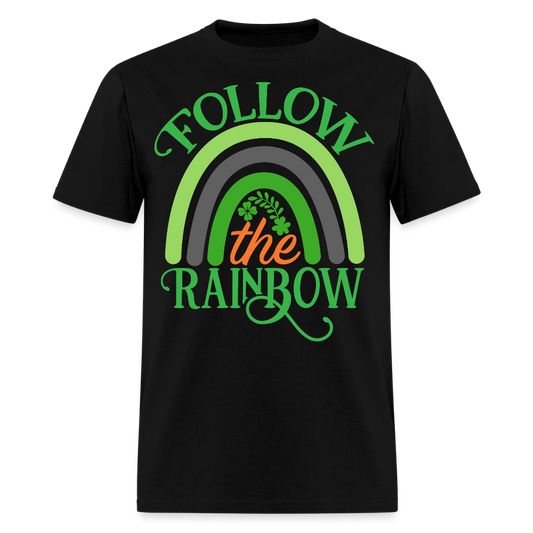 Follow The Rainbow St Patrick’s Day T-shirt - black