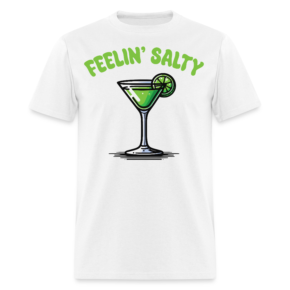 Feelin’ Salty Margarita Graphic Tee Mexican Fiesta Drinking T-shirt - white