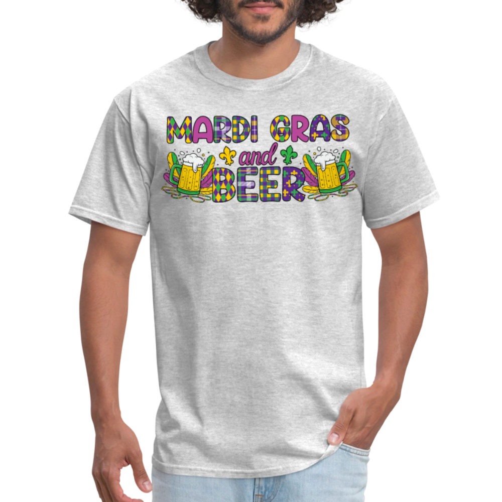 Drinking Team Mardi Gras Beer Party Classic T-shirt - heather gray