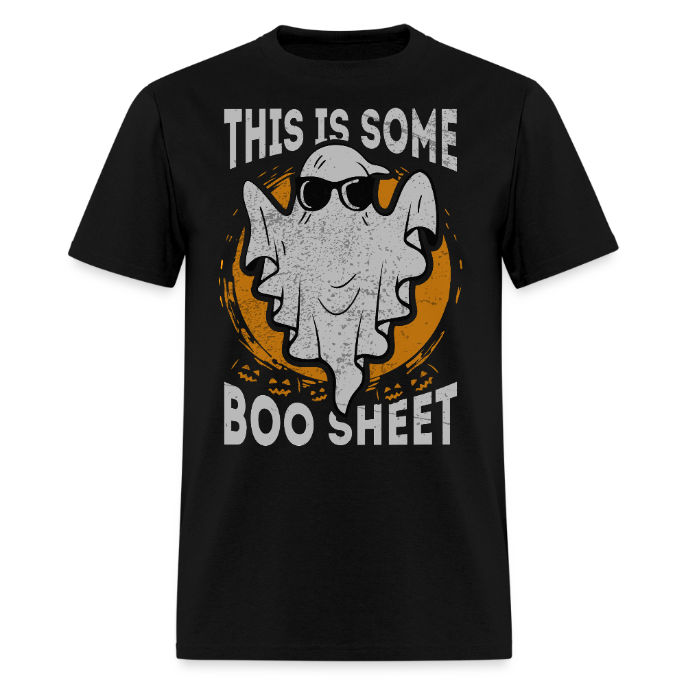 This Is Some Boo Sheet Funny Halloween Ghost T-Shirt - black
