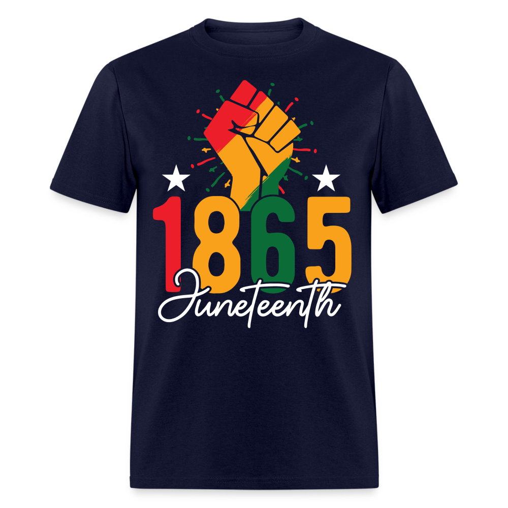 Best Black pride Tee 1865 Black Liberation T-shirt - navy