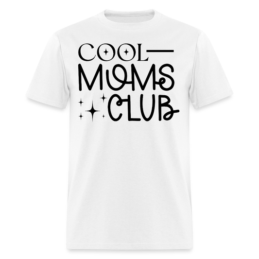 Stylish And Cool Moms Club T-shirt - white