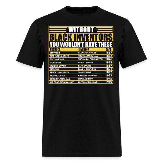 Black History Inventors Juneteenth Educational T-Shirt - black