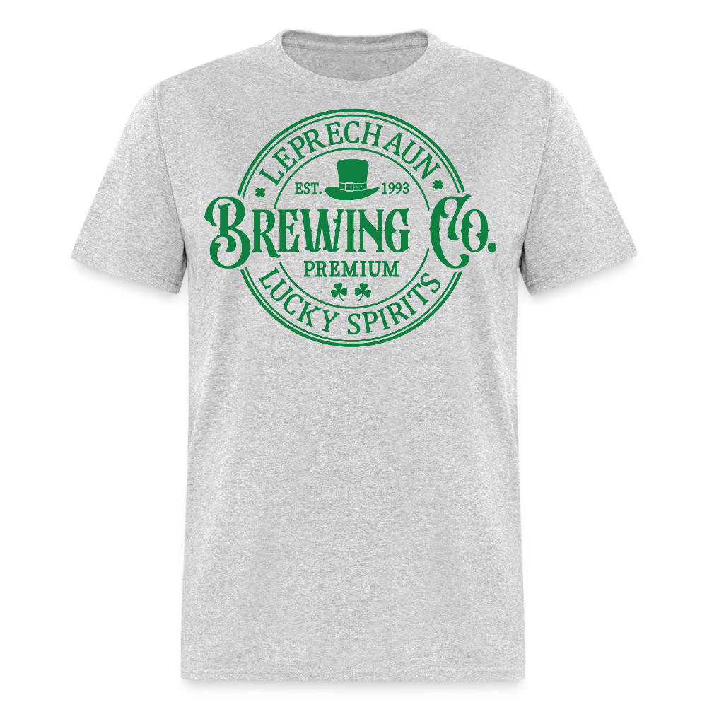 Leprechaun Beer Logo Tee For St Patrick’s Day T-Shirt - heather gray