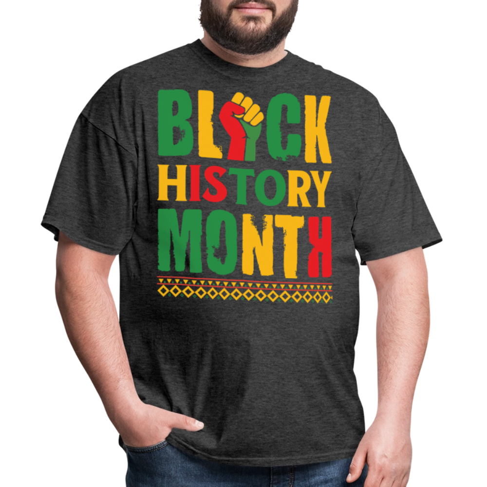 African American Pride Clothing Best Gifts for Black History Month T-shirt - heather black