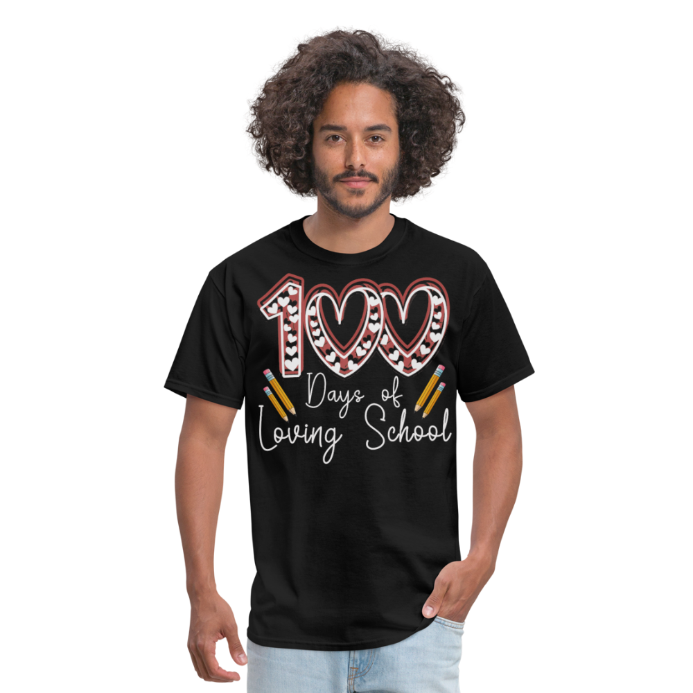 Teacher Appreciation Tee 100 Days of Loving School Unisex Classic T-Shirt - black