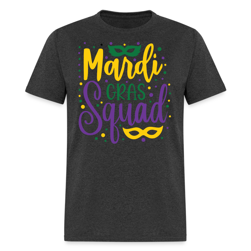 Mardi Gras Squad Matching Shirts Louisiana Carnival Party T-shirt - heather black