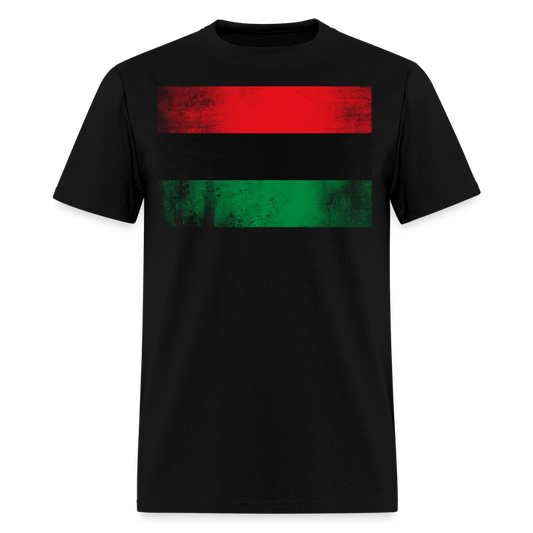 Red Black And Green Flag African Liberation T-Shirt - black