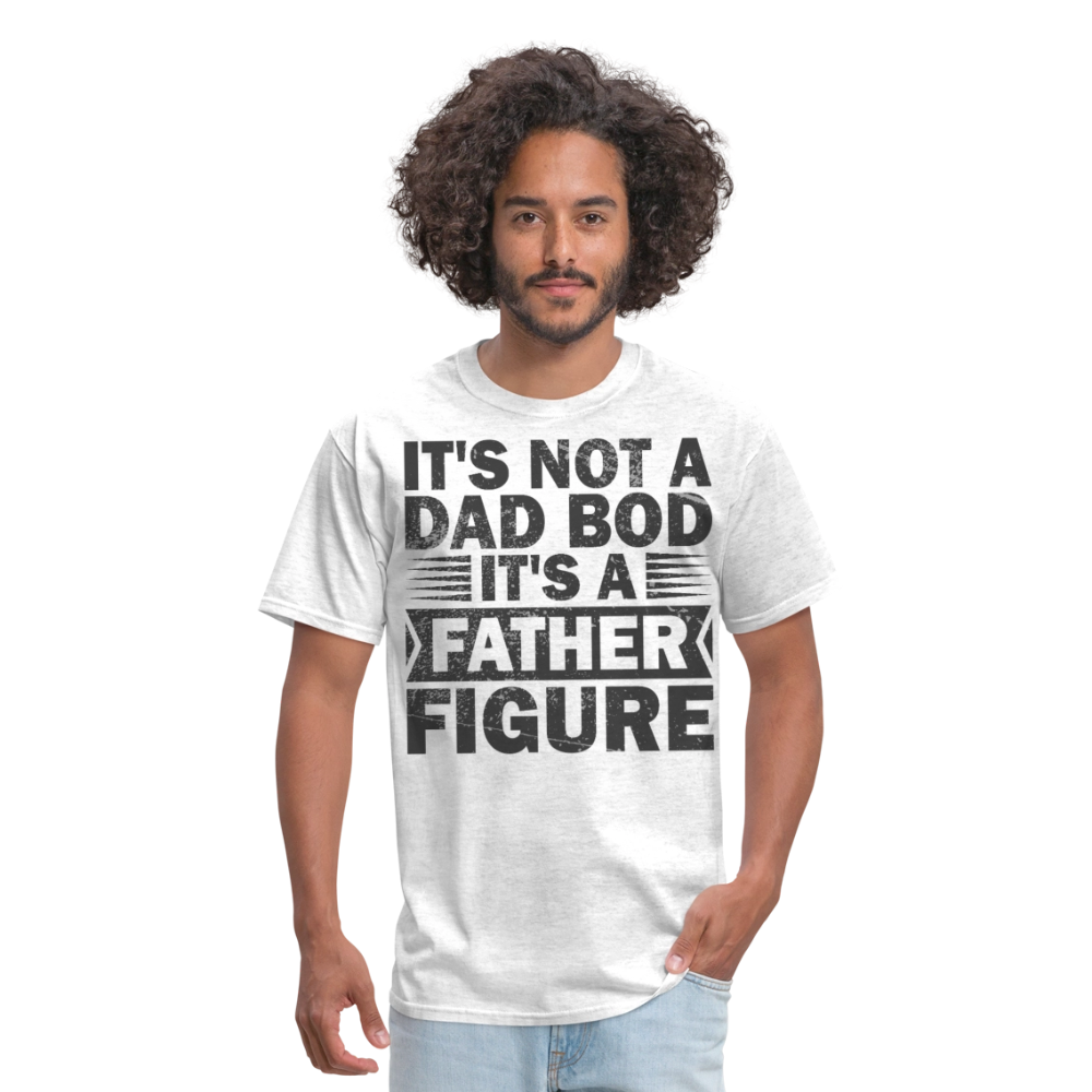 Funny Father Figure Tee Dad Bod T-shirt - light heather gray