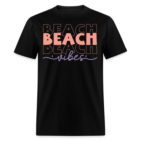 Beach Vibes Tee For Summer T-shirt - black