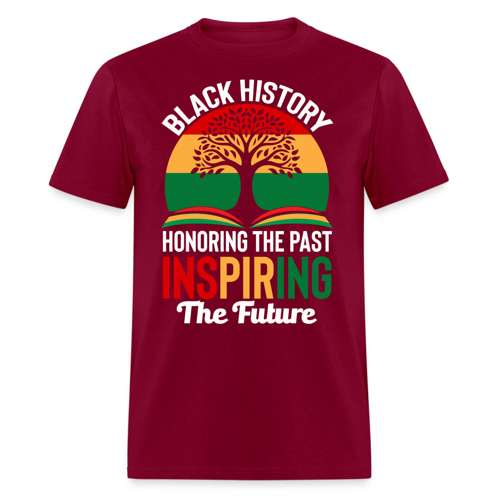 Honoring Black History Inspirational Unisex T-shirt - burgundy