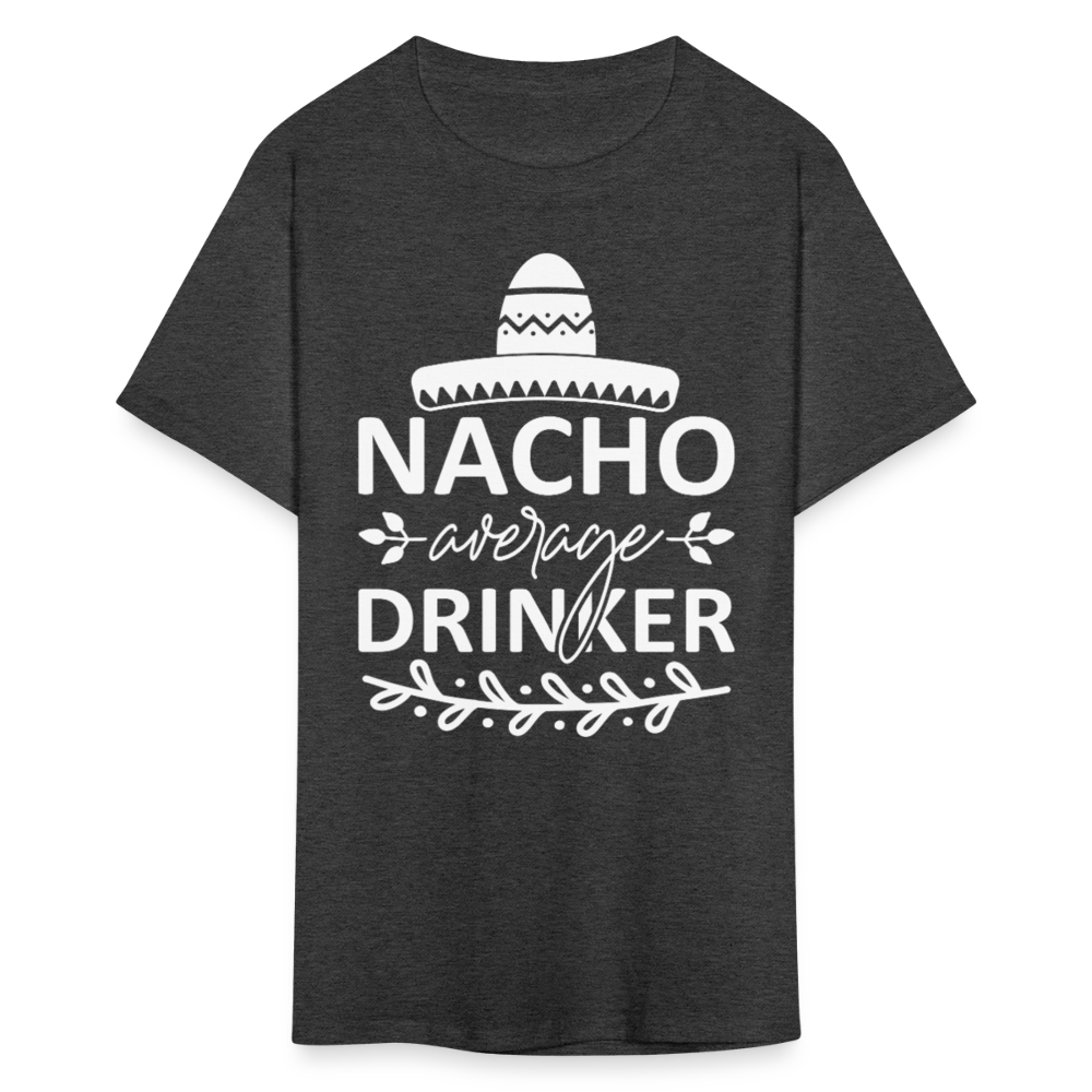 Nacho Average Drinker Tee Cinco de Mayo Party T-shirt - heather black