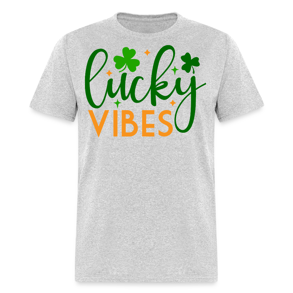 Lucky Vibes St Patrick’s Day Party T-shirt - heather gray