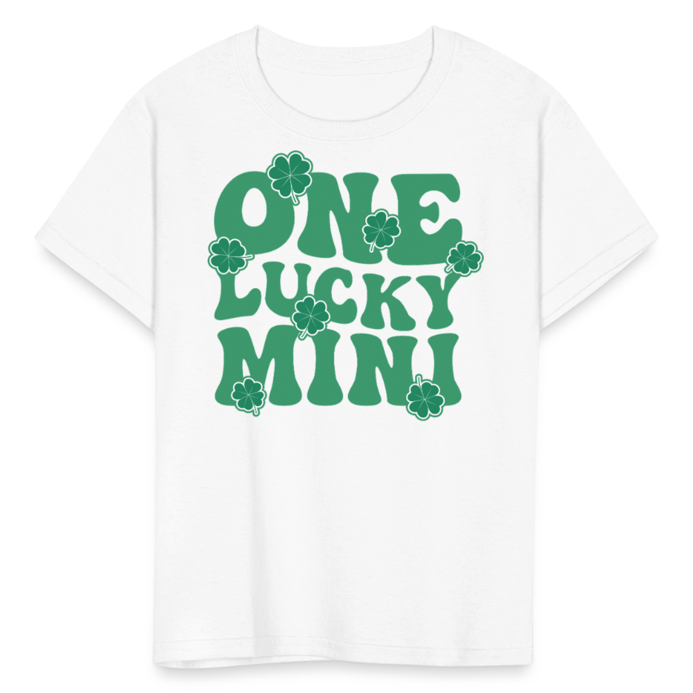 One Lucky Mini St Patrick’s Day Kids T-shirt - white