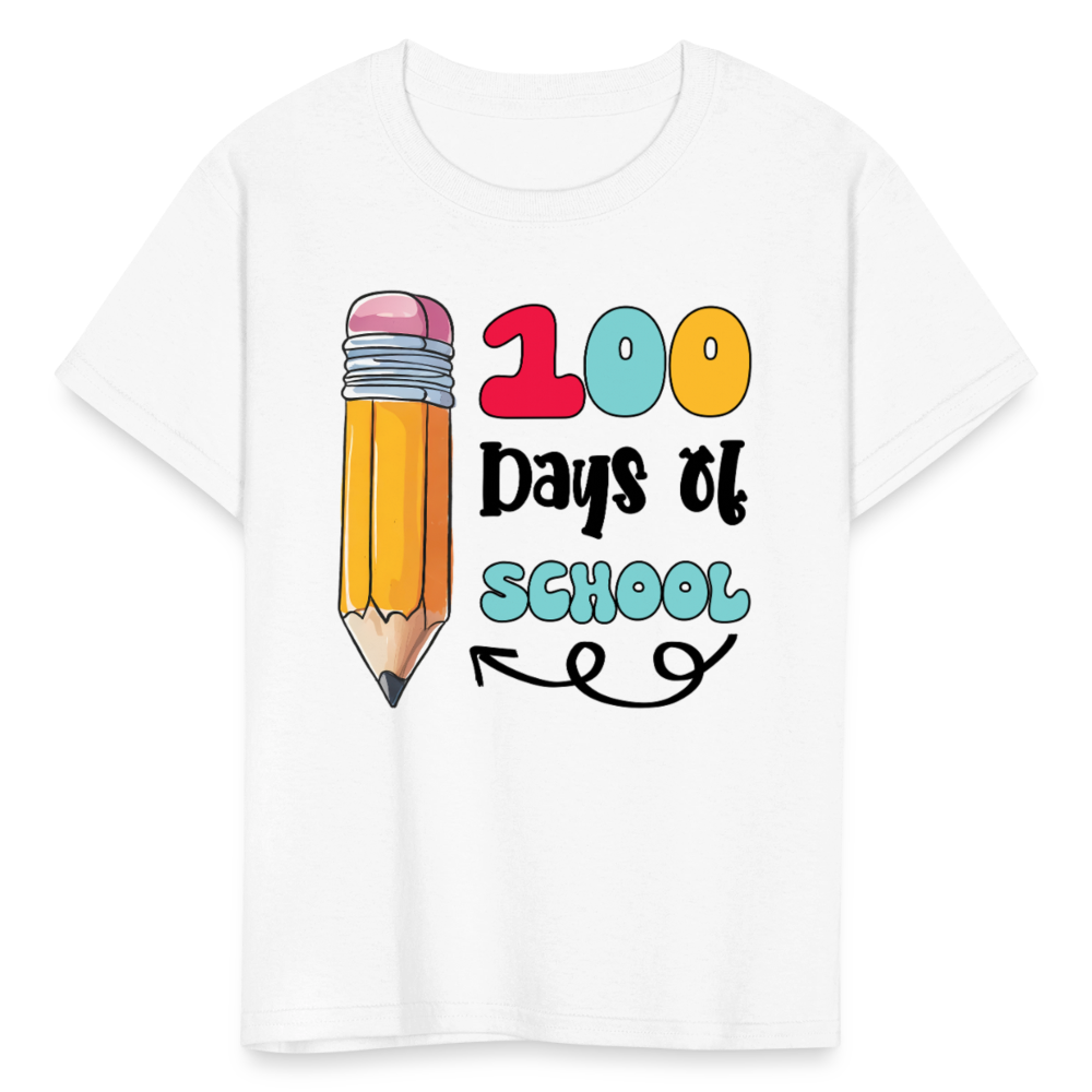 Funny 100th Day of School Shirts for Kids T-Shirt - white