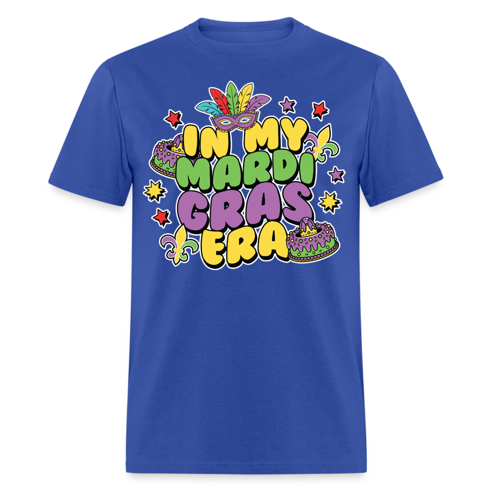 In My Mardi Gras Era Tee For Festival Goers Colorful Mardi Gras Party T-shirt - royal blue