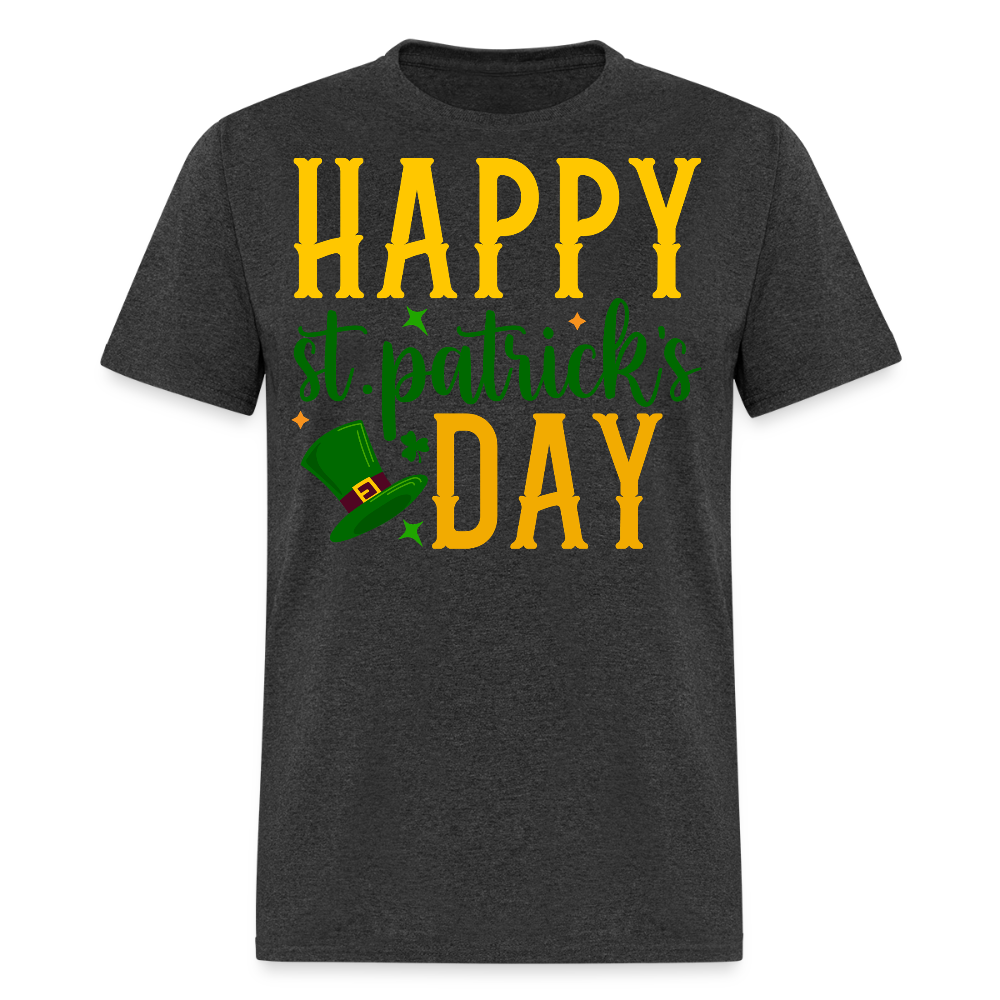 Lucky Shamrock St Patrick’s Day T-shirt - heather black