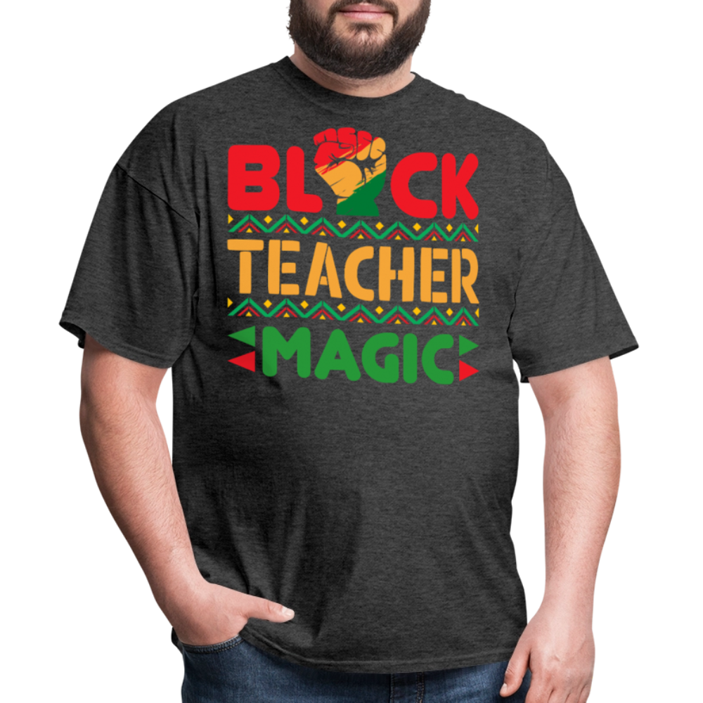 Black Teacher Appreciation Shirt African American Educator Gifts T-shirt - heather black
