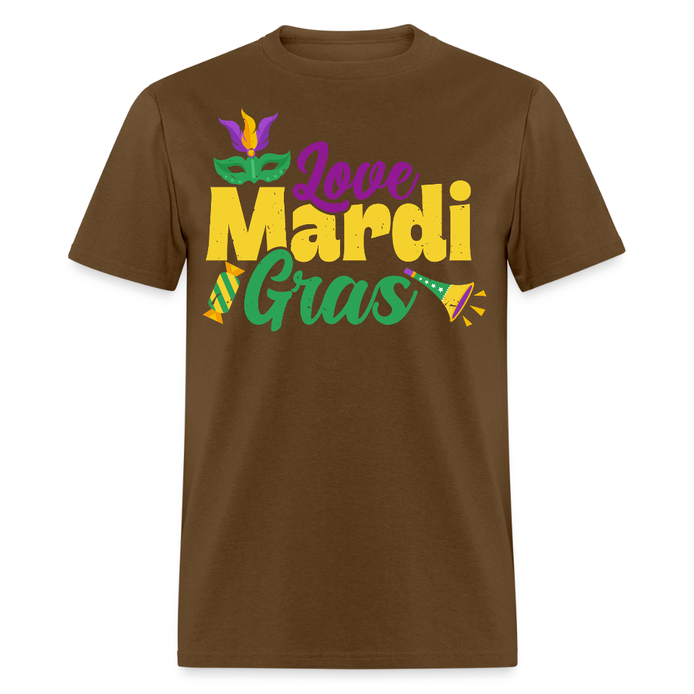 Funny Mardi Gras Shirts For Carnival Lovers Funny Mardi Gras T-shirt - brown