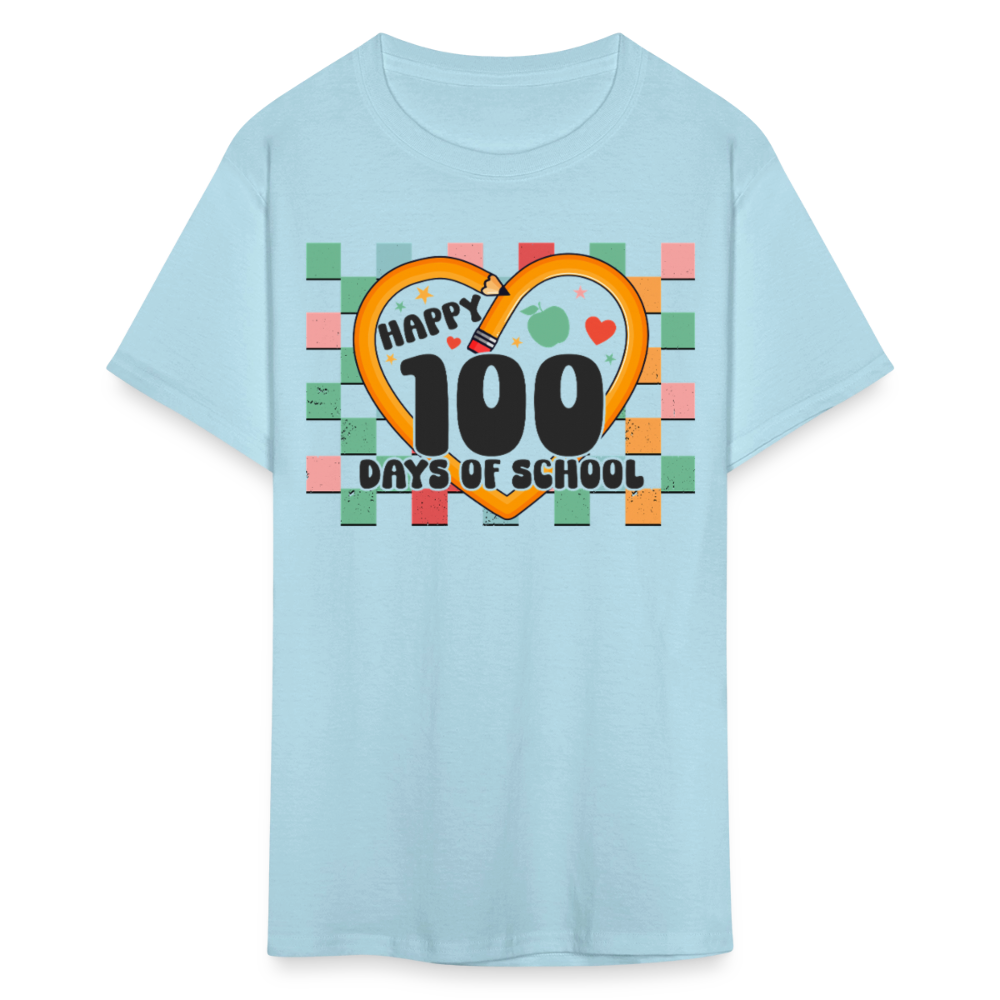 100 Days of school Shirt For Teachers Unisex Tee - powder blue