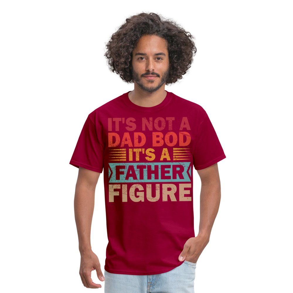 Funny Dad Bod Shirt for Father's Day Clasic T-shirt - dark red